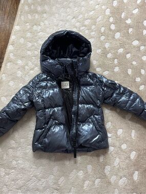 S13 Kids Shiny Puffer Jacket - Dark Blue